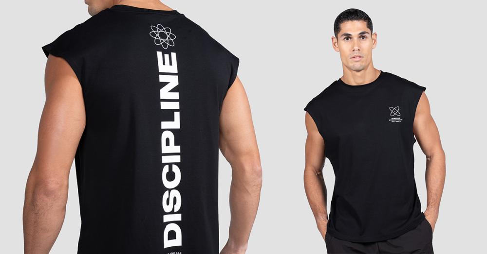 Discipline Tank Top Black - GymBeam