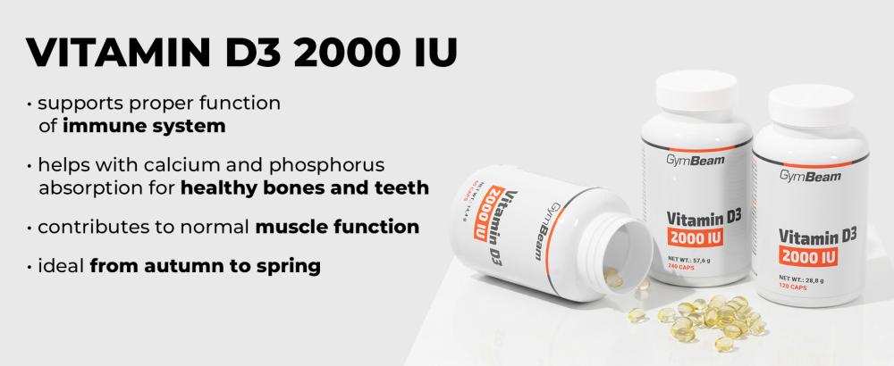 Vitamin D3 2000 IU - GymBeam