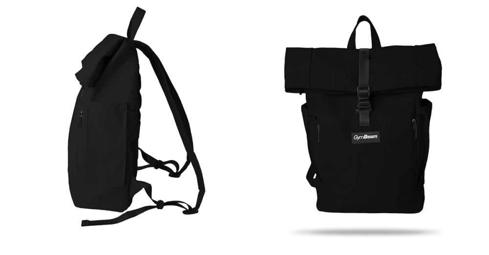 Backpack Rolltop Black - GymBeam