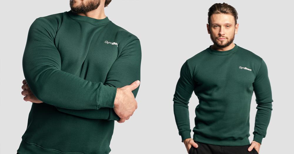 Basic Jumper Sweatshirt Pine - GymBeam