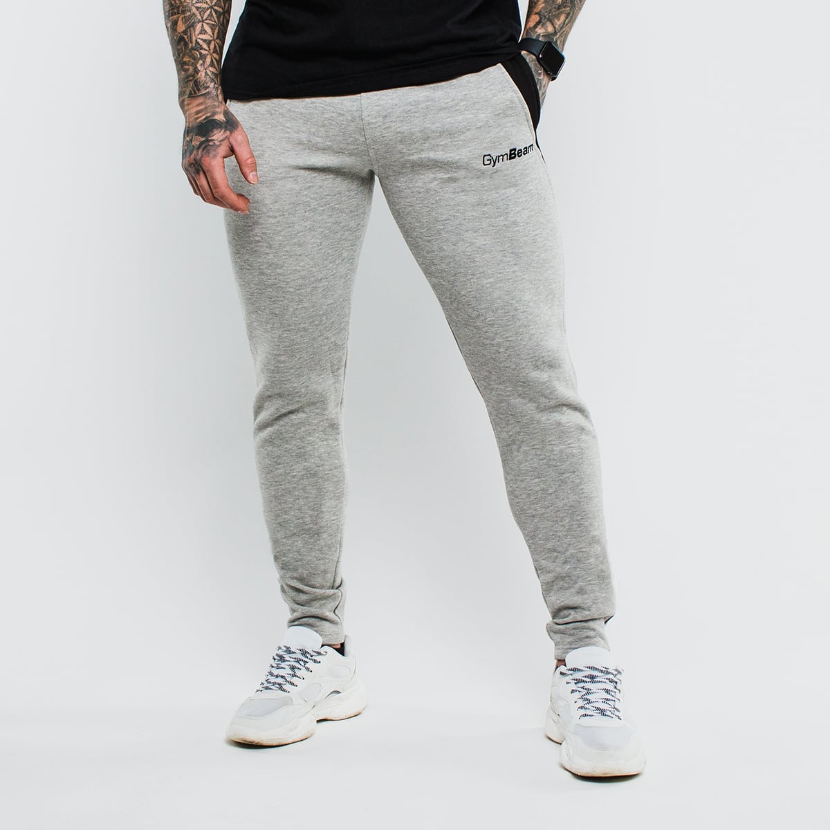 Slimfit Sweatpants Grey - GymBeam