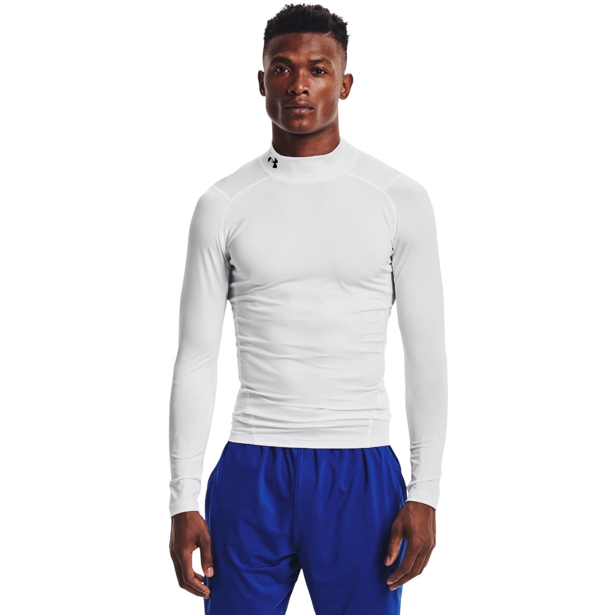HG Armour Comp Mock T-Shirt LS White - Under Armour
