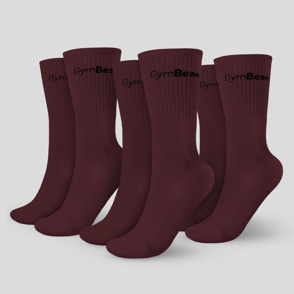 3/4 Socks 3Pack Eggplant - GymBeam