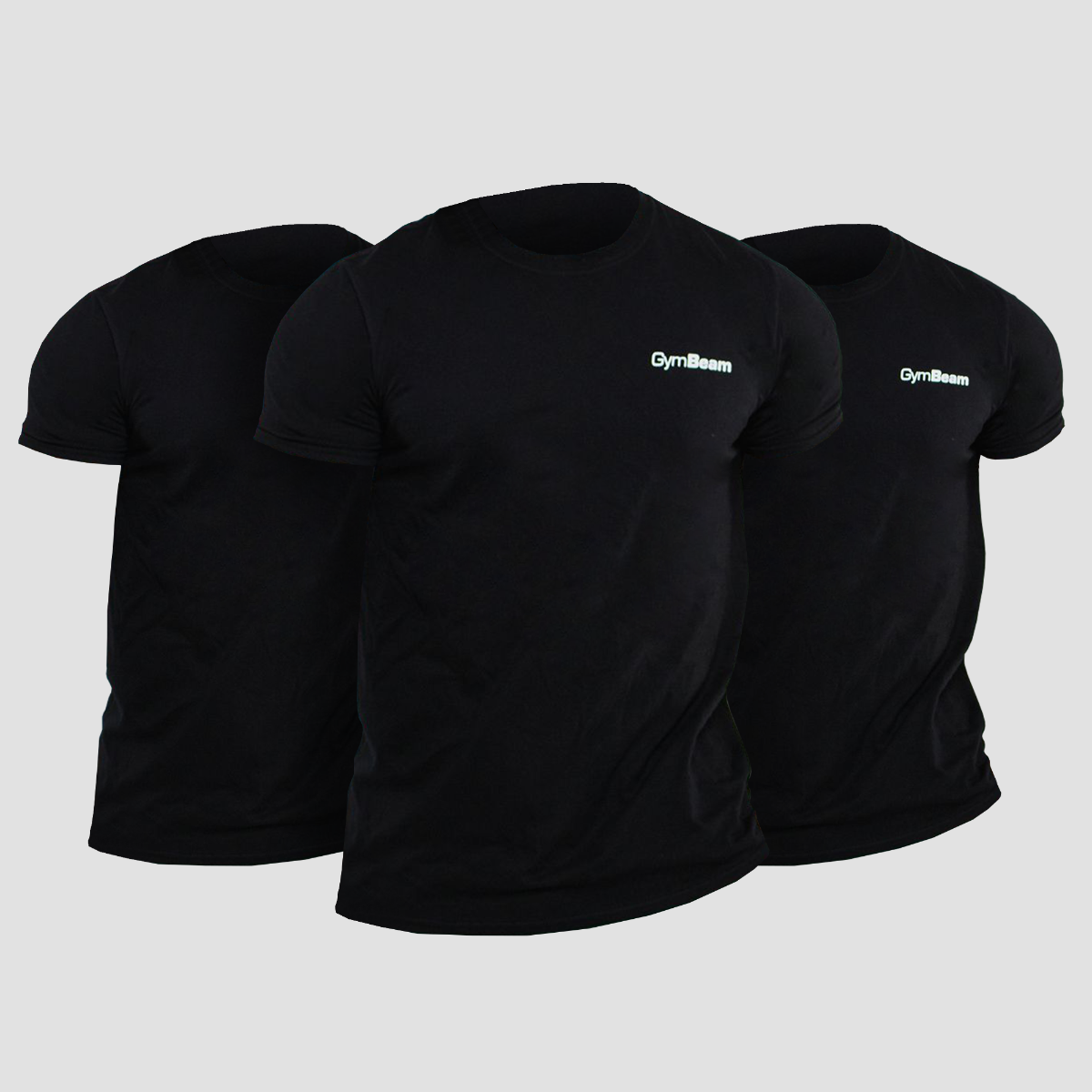 Basic T-shirt 3Pack Black - GymBeam