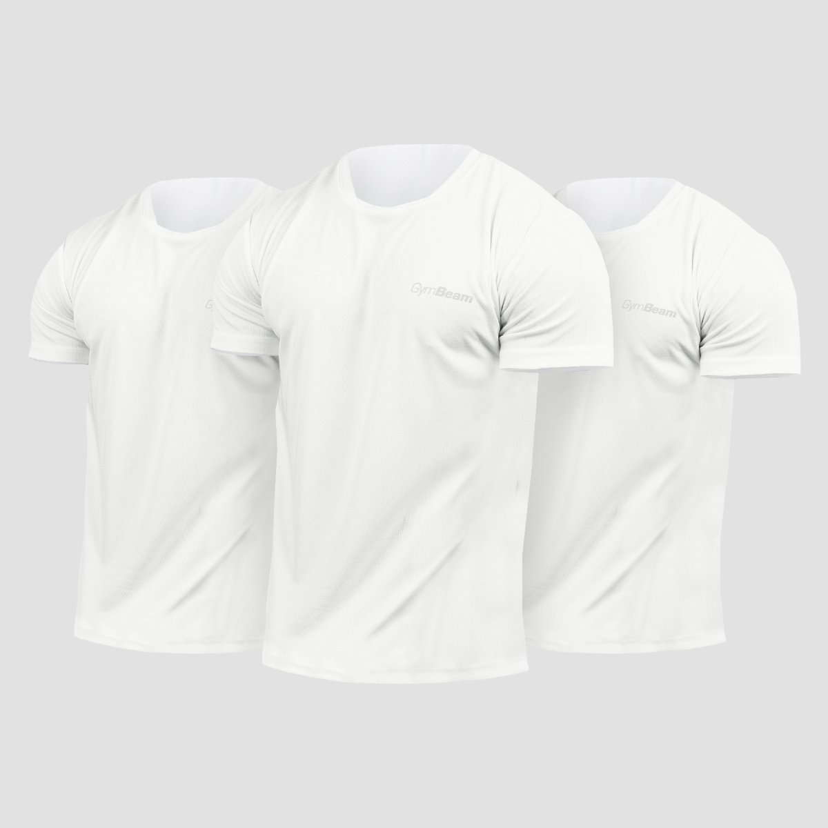 Men‘s TRN T-Shirt 3Pack White - GymBeam