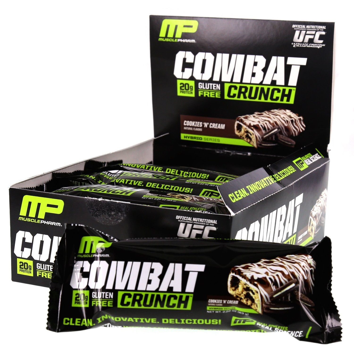 Protein bar Combat Crunch 63 g - Muscle Pharm GymBeam.com.