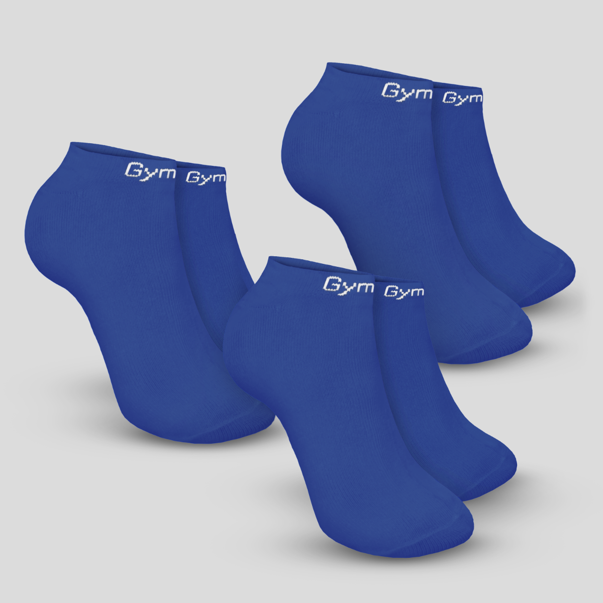 Ankle Socks 3Pack Blue - GymBeam