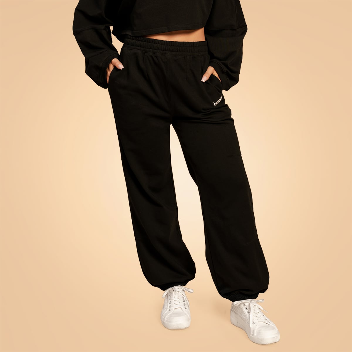 Women‘s Bliss Joggers Black - BeastPink