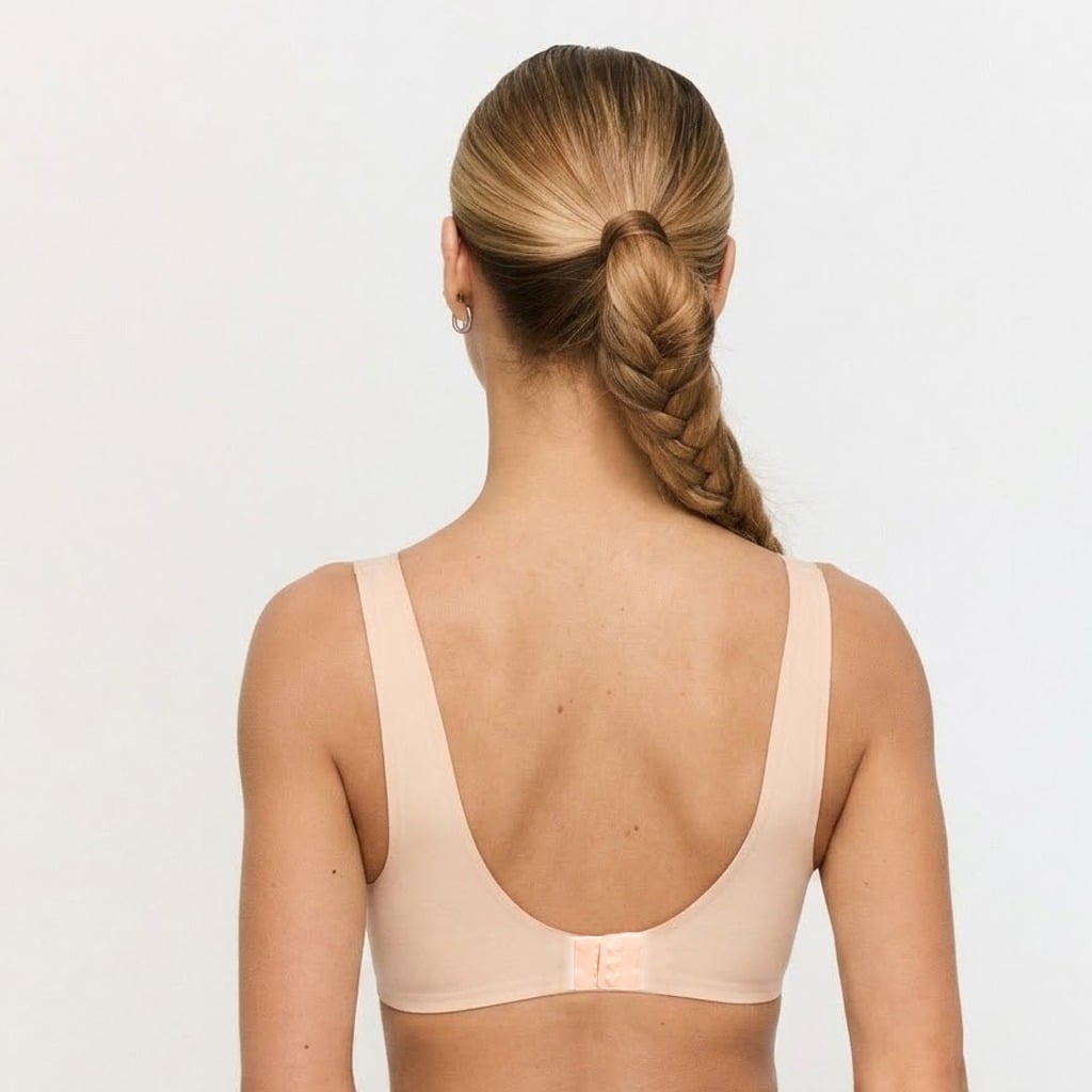 Comfy Seamless Bra Beige - GymBeam