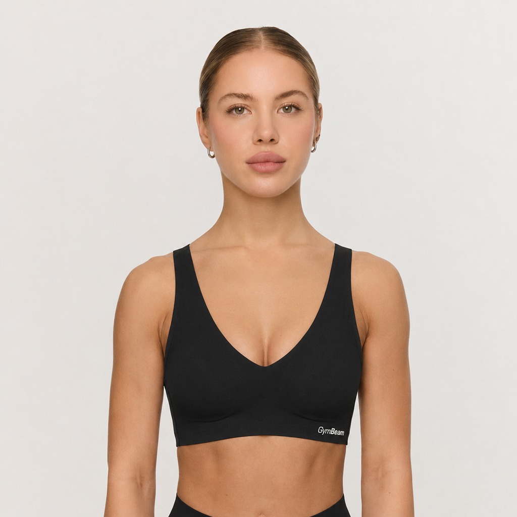 Comfy Seamless Bra Black - GymBeam