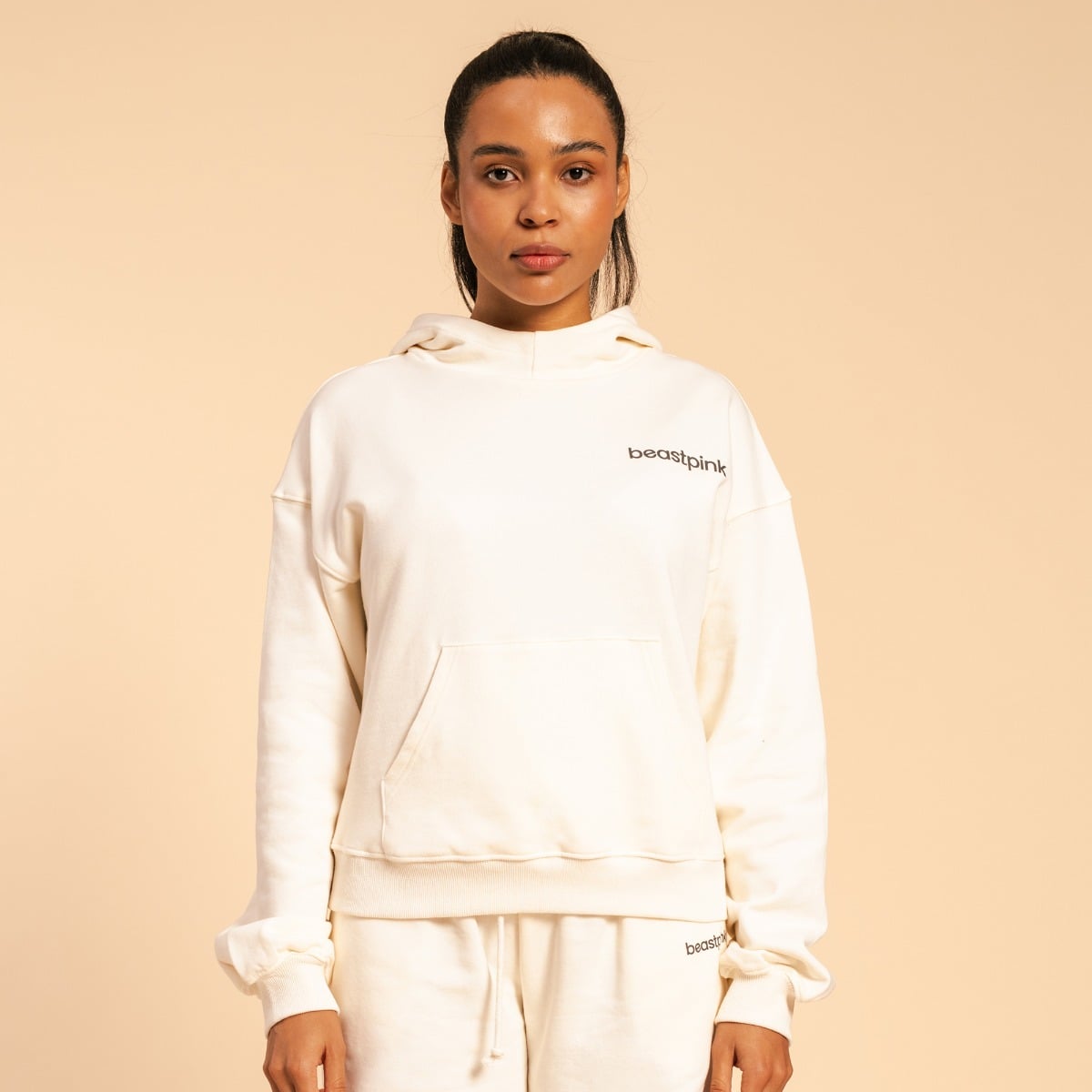 Women‘s Serenity Hoodie Ivory - BeastPink