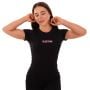 Women‘s Daily T-Shirt Black - BeastPink XXL