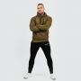 Men‘s Athlete Hoodie Military Green Black - GymBeam M
