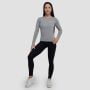 Ženska majica dugih rukava Basic Grey - GymBeam XXL