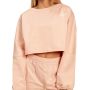 Women‘s Bliss Cropped Sweatshirt Pink - BeastPink XL