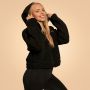 Women‘s Bliss Hoodie Jacket Black - BeastPink M