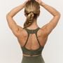 Combat Sports Bra Olive Grey - GymBeam S