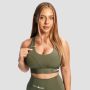 Combat Sports Bra Olive Grey - GymBeam S
