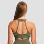 Combat Sports Bra Olive Grey - GymBeam S
