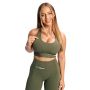 Combat Sports Bra Olive Grey - GymBeam S