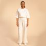 Ženska majica Cropped Serenity Ivory - BeastPink XL