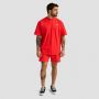 Muška oversized majica Limitless Hot Red - GymBeam S