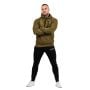Men‘s Athlete Hoodie Military Green Black - GymBeam M