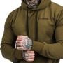 Men‘s Athlete Hoodie Military Green Black - GymBeam M