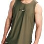 Men‘s Combat Tank Top Olive Grey - GymBeam XL