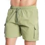 Men‘s Swim Cargo Shorts Olive - GymBeam XXXL