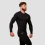Mid Compression Long Sleeve T-Shirt Black - GymBeam M