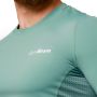 Mid Compression Long Sleeve T-Shirt Blue - GymBeam L
