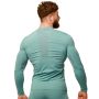 Mid Compression Long Sleeve T-Shirt Blue - GymBeam L