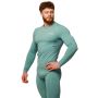 Mid Compression Long Sleeve T-Shirt Blue - GymBeam L