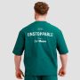 Unstoppable Oversized T-Shirt Green - GymBeam L