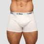 Men‘s Essentials Boxers 3Pack White - GymBeam XXXL