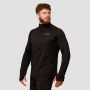 Pulse 1/2 Zip Running Sweatshirt Black - GymBeam L