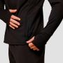Pulse 1/2 Zip Running Sweatshirt Black - GymBeam L