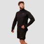 Pulse 1/2 Zip Running Sweatshirt Black - GymBeam L