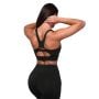 Pulse Running Sports Bra Black - GymBeam L