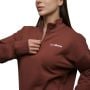 Women‘s Agile 1/2 Zip Jumper Root - GymBeam XL