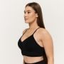 Sculpt Seamless Sports Bra Black - GymBeam XL