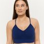 Sculpt Seamless Sports Bra Navy - GymBeam M