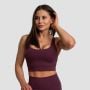 Cut-Out Sport Bra Eggplant - GymBeam M