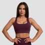 Mesh Panel Sport Bra Eggplant - GymBeam XS
