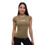 Women‘s FIT T-Shirt Olive - GymBeam L