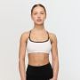 Varsity Sports Bra White - GymBeam XL
