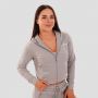 Women‘s TRN Zip-Up Hoodie Grey - GymBeam L
