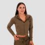 Women‘s TRN Zip-Up Hoodie Olive - GymBeam L