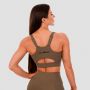 Cut-Out Sports Bra Olive - GymBeam S
